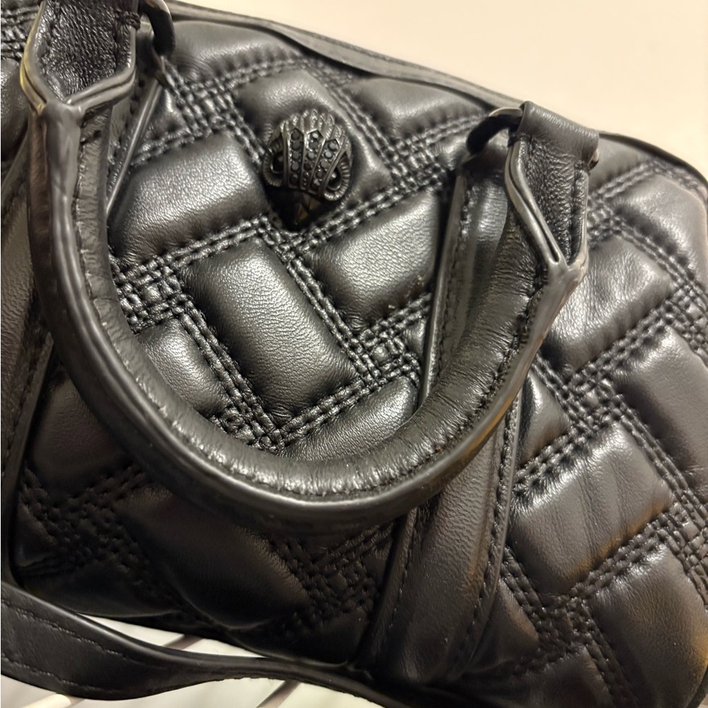 Kurt Geiger Black Quilted Shoulder Bag